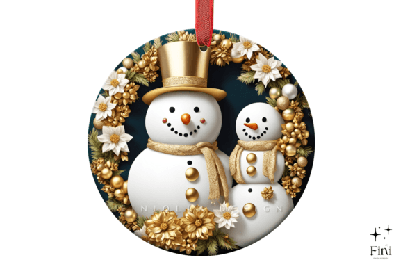 3D Cute Snowman Christmas Ornament: A Guide to Sublimation Designs