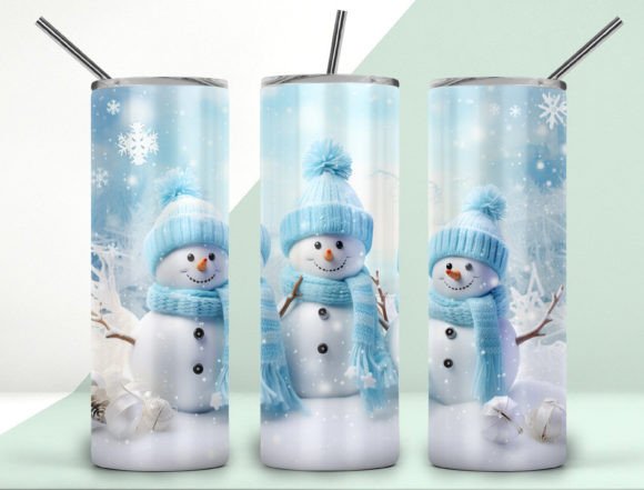 3D Snowmans Christmas 20oz Png Design Guide
