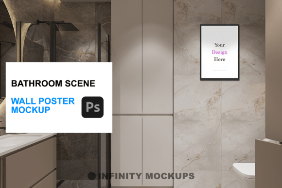 Bathroom Wall Poster Mockup Guide
