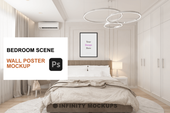 Bedroom Realistic Frame Mockup Guide
