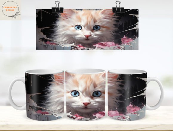 Bringing 3D Cute Cat Tumbler Mug 11oz 15oz Png Designs to Life for Your Creative Projects