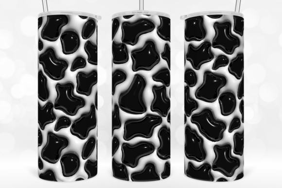 Bringing the Cow Print 3D Inflated Tumbler Wrap to Life for Creators and Small Businesses