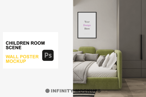 Children Room Art Frame Mockup: A Guide to Realistic Digital Presentation