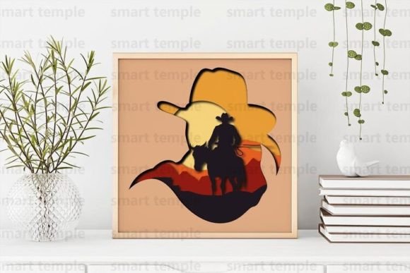 Crafting Depth: The Appeal of Cowboy 3D Shadowbox and Multilayered Designs