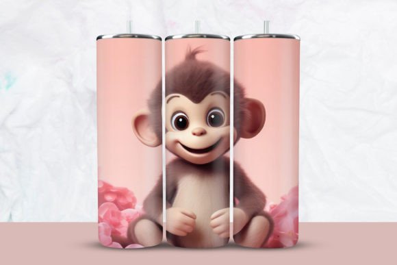 Elevating Brand Identity: The Strategic Value of the 3D Monkey with Floral Tumbler Wrap in Modern Merchandising
