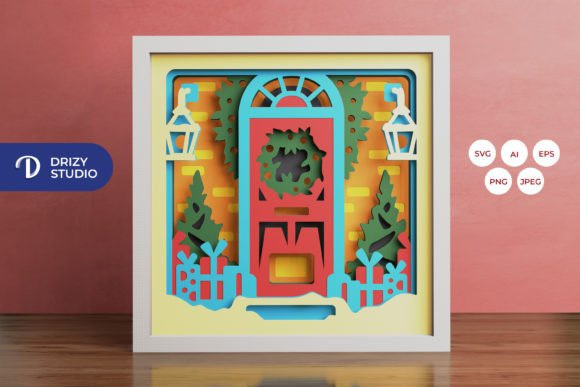 Elevating Holiday Decor: The Strategic Appeal of the Christmas Door 3D Shadow Box Paper Cut