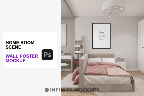 Home Room Wall Drawing Mockup: Bringing Digital Art to Life in Real Spaces