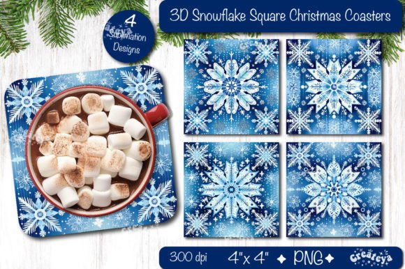 Integrating 3D Snowflake Christmas Coaster Square Designs into Your Holiday Production Workflow
