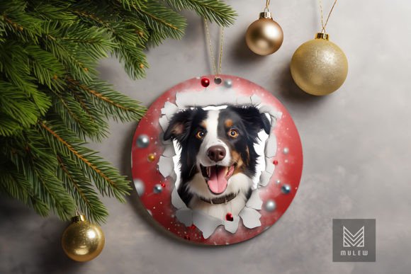 Integrating the 3D Border Collie Dog Xmas Ornament into Your Holiday Design Workflow
