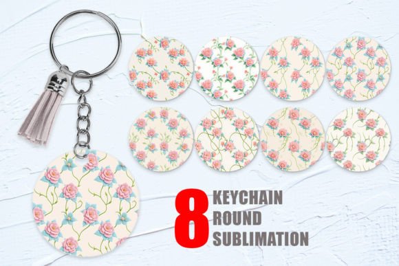 Keychain 3D Floral Seamless: Elevating Your Sublimation Projects with Precision