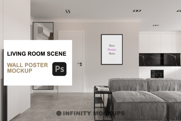 Living Room Floating Canvas Mockup Guide
