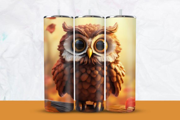 Mastering Sublimation Design with the 3D Brown Owl Tumbler Wrap
