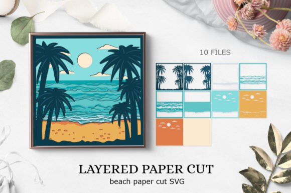 Mastering the Beach Layered Paper Cut SVG Design for Professional Crafting Workflows