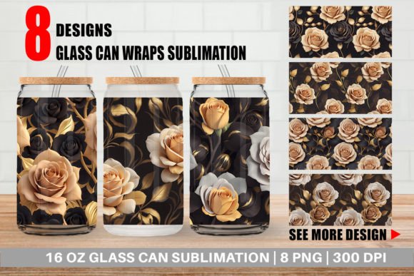 Mastering the Glass Can 3D Gold Roses Pattern for Premium Custom Packaging