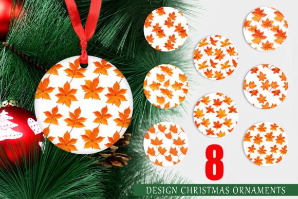 Ornaments 3D Autumn Leaves: Festive Design