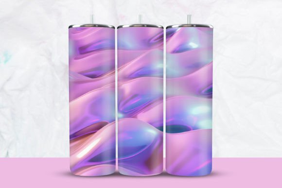 Strategic Branding with the 3D Purple Tumbler Wrap: Elevating Product Presentation