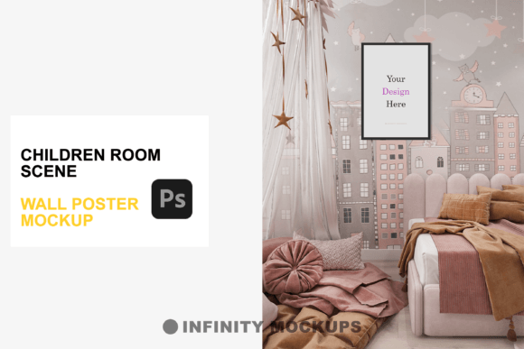 Transforming Digital Art into Tangible Reality: The Power of the Children Room Wall Drawing Mockup