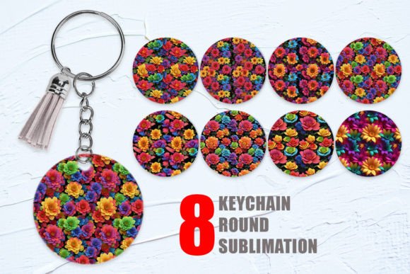 Unlocking Creativity: The Power of 3D Flower Circle Keychain Designs in Sublimation Crafting