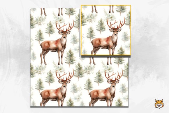Unlocking the Charm of Vintage Reindeer Seamless Pattern 1 for Creative Design
