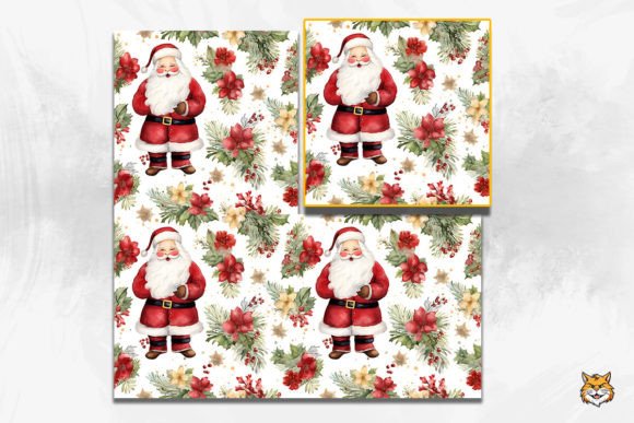 Vintage Santa Claus Seamless Pattern 1 Guide